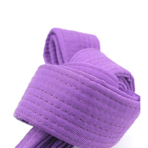 Cinturón de Karate Morado para Adultos Unisex, 100% Algodón, Transpirable, Teñido Liso, para Artes Marciales - Product Image 5