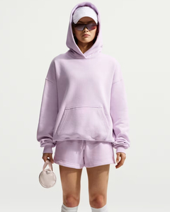 Sweat-shirt oversize pour femme, col rond, noir uni, épaules tombantes, tricot en coton, style streetwear d'automne - Product Image 2