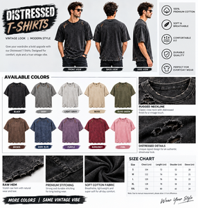 Camisetas Personalizadas con Efecto Desgastado para Hombre, Algodón Grueso, Estilo Vintage, Camisetas Gráficas de Moda Urbana, Venta al Por Mayor de Fábrica - Product Image 6