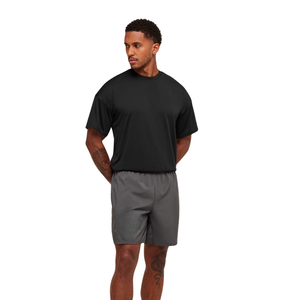 Pantalones Cortos Deportivos Híbridos para Hombre, Diseño Gráfico, 7 Pulgadas, Corte Ajustado, Ligeros, para Entrenamiento, Gimnasio, Fitness, Color Gris Ónix - Product Image 3