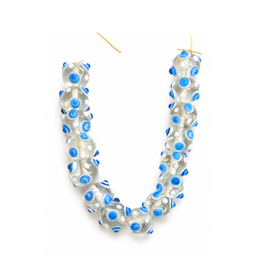 Vibrant <b>Blue</b> Handmade Lamp Work Glass & <b>Crystal</b> Beads 12mm Round for Necklaces <b>Bracelets</b> Earrings Keychains Creative - Product Image 1