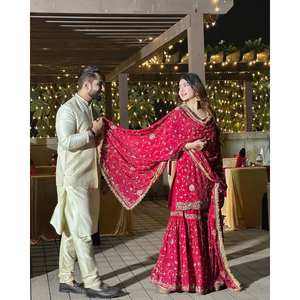 Beau haut et bas de fête avec ensemble élégant de taille Dupatta XL - Product Image 3