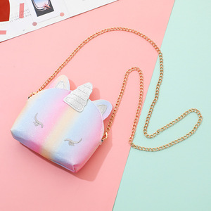 Bolso de Unicornio con Lentejuelas, Nueva Moda Infantil, Bolso de Hombro Casual para Niñas, Monedero de Dibujos Animados para Bebés - Product Image 2