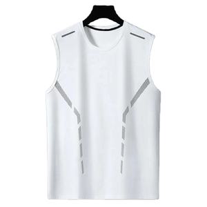 Camiseta sin mangas para hombre hecha a medida de gran tamaño de buena calidad precio de fábrica ropa de gimnasio para hombre camisetas sin mangas para fitness - Product Image 5