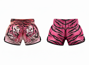 Shorts de Muay Thai imprimés sur toute la surface avec votre propre design, shorts de boxe MMA personnalisés, sublimation, entraînement sportif, respirant, confortable - Product Image 5