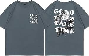 Camisetas Gráficas Vintage para Hombre, Estampado Floral y de Letras, Estilo Retro Urbano, Camisetas Casuales de Algodón de Corte Holgado - Product Image 3