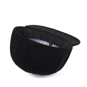 Gorra de Béisbol Negra de 6 Paneles con Logotipo Personalizado, Gorra Unisex de Color Sólido con Corona Estructurada - Product Image 3