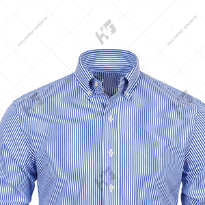 Chemise longue de luxe pour homme, de marque de créateur, vintage, respirante, brodée, de haute qualité, anti-plis, écologique, en polyester/coton, pour le printemps - Product Image 4