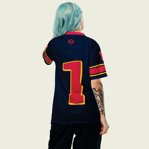 Jersey de Fútbol Americano Personalizado Premium para Mujer, Unisex, Cuello en V, Transpirable, Ropa Deportiva de Poliéster, Fabricante Mayorista OEM, EE. UU. - Product Image 3