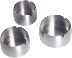 ที่เขี่ยบุหรี่สแตนเลสแบบหนาพิเศษ ป้องกันการตกแตก สำหรับรถยนต์และบ้าน - Product Image 3