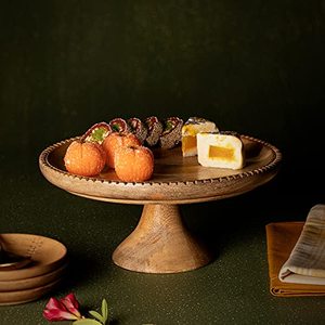 Round Cake <b>Stand</b> for <b>Cupcakes</b> Fruit Desserts and Pizza Serving Platter Stylish Party <b>Display</b> <b>Stand</b> for Weddings Birthdays - Product Image 2