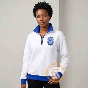 TREASURES GREECS Personnalisés ZETA PHI BETA – Sweat-shirt décontracté pour femme, automne/hiver, uni, brodé sur le devant, en polaire respirante et coton - Product Image 2