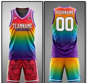Uniformes de Baloncesto Juveniles Duraderos de Fábrica Directa, Conjuntos Transpirables con Sublimación Personalizada para Hombre a Precio de Oferta - Product Image 6