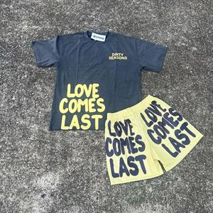Hot Summer Men 2 Colored Tshirt & Shorts Set With Custom Logo 2 Pieces T-shirt and Shorts for Adults Men's Jogging Short Set - Product Image 3