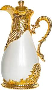 Carafe à café avec poignée, bouilloire à bec verseur facile, pot à bec verseur anti-goutte, pot à café avec couvercle à verrouillage, bouilloire à café avec couvercle à ressort, pot à expresso manuel - Product Image 4