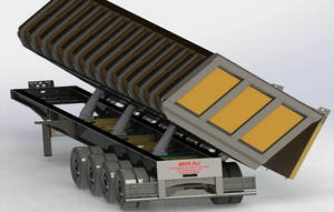 Remolque Agrícola Hidráulico de Servicio Pesado con Volquete Lateral sobre Orugas para Venta al por Mayor - Product Image 4