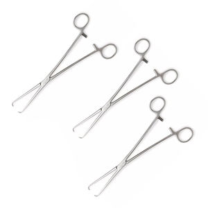 Pinzas Tenaculares Uterinas Duplay de Acero Alemán Premium, 28 cm, Reutilizables Manualmente, Instrumento Quirúrgico Ginecológico, Suministro Hospitalario, CE - Product Image 2
