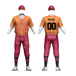 Custom-colored Nylon/cotton Baseball Uniform Sets High-quality <b>Men's</b> Baseball Uniforms and Sportswear Breathable Quick-drying - Product Image 6