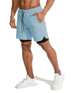 Shorts de gymnastique pour hommes 100% coton mélangé Shorts taille élastique respirant Gym Training Wear pour la course et les tenues décontractées - Product Image 4