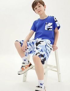 Conjunto de Camiseta y Pantalones Cortos de Verano para Hombre, Tejido de Rizo Informal, Secado Rápido, Transpirable, Algodón/Poliéster, Colores Personalizados, Talla Personalizada - Product Image 3