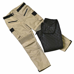 Men’s <b>Textile</b> Motorcycle Riding Pants Cordura Mesh Guard Protective Moto Touring Adventure Cargo Trousers With Zipper Pockets - Product Image 3