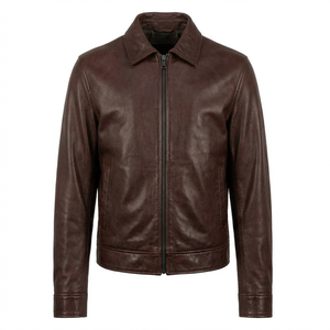 Chaqueta de cuero personalizada para hombre con logotipo personalizado, diferentes colores disponibles al mejor precio, chaqueta de cuero para hombre a bajo precio. - Product Image 2