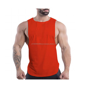 Débardeur pour homme style vintage 2024, séchage rapide, logo personnalisé, qualité supérieure, tricoté, haut de sport et d'entraînement, respirant, design imprimé - Product Image 5