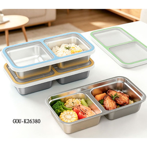 Boîtes de rangement pour cuisine avec couvercles, plateaux repas portables et réutilisables - Product Image 3