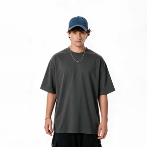Camiseta Oversize de Algodón 2026, Corte Holgado, Cuello Redondo, Manga Corta, Transpirable, Suave, Estilo Urbano, Uso Diario, Secado Rápido - Product Image 1