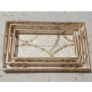 Bandejas de servicio con diseño de pegatinas impresas para decoración, plato de desayuno de té Rectangular para cocina/mesa y decoración del hogar/comedor - Product Image 4