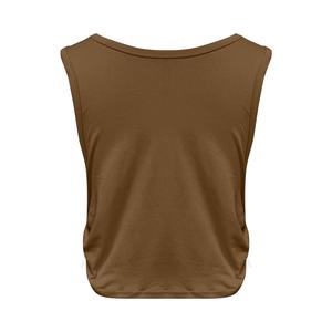Camisetas sin mangas para mujer, blusa corta holgada sin mangas estilo vintage, chaleco deportivo, camiseta ligera y transpirable para verano, para correr, yoga y fitness - Product Image 2
