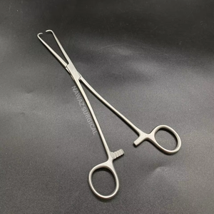 Pince à serviette à usage unique 25 cm en acier inoxydable, forceps chirurgical jetable pour drapage et procédures de chirurgie générale - Product Image 1