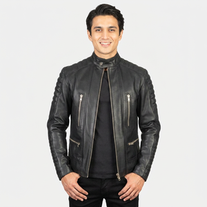 New Online Price Trendy Look <b>Men</b> <b>Leather</b> <b>Jacket</b> Hot Selling Premium Quality <b>Leather</b> <b>Jacket</b> For <b>Men</b> - Product Image 1