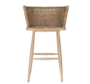 Tabouret de bar en teck massif, pour intérieur et extérieur, avec structure robuste pour les espaces commerciaux à fort trafic - Product Image 2