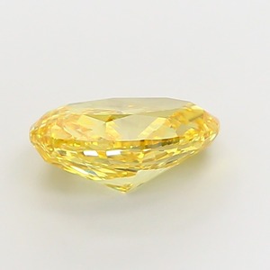 Diamante Amarillo Intenso de 5.54 Quilates, Corte Oval Modificado, Pulido Excelente, Claridad VS1, Cultivado en Laboratorio, Certificado CVD, Gema Suelta - Product Image 2