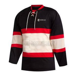 Jersey de hockey sobre hielo unisex personalizado al por mayor, de secado rápido y transpirable, en venta. - Product Image 2