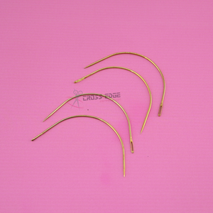Hair Extension Weft <b>Sewing</b> Needles C Type Curved Wig Weaving Tools wig <b>sewing</b> needles for Salon and DIY Use - Product Image 1