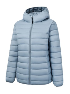 Chaqueta Acolchada Ligera con Capucha de Poliéster, Precio al por Mayor, Calidad Premium, Cortavientos, Ropa Exterior Informal para Hombre AI-JS-09 - Product Image 1