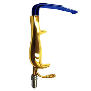 Retractor Mamario Profesional de Fibra Óptica Ferreira, Instrumento de Cirugía Plástica de Acero Inoxidable Chapado en Oro con Luz - Product Image 1