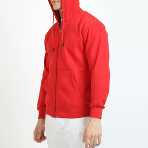 <b>Zip</b> <b>up</b> Hoodies Men Winter Casual Solid Design Fleece Pocket Breathable Premium Quality Custom Print Embroidery Streetwear - Product Image 2