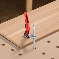 Pince de serrage industrielle à cliquet en fonte malléable 25x12mm, force de serrage 500KG, dégagement rapide, pour soudage (en pouces)