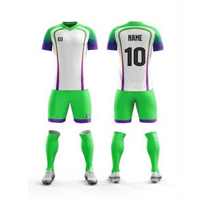 Uniformes de Fútbol Deportivos de Poliéster de Secado Rápido de Alta Calidad Unisex, Conjuntos de Camisetas y Pantalones con Logotipo Personalizado - Uniformes de Fútbol OEM - Product Image 4