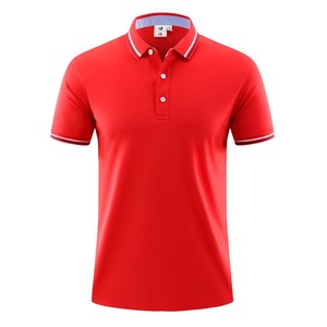 เสื้อเชิ้ตผู้ชายดีไซน์ใหม่ระดับไฮเอนด์ สไตล์ลำลอง สำหรับกอล์ฟและกีฬาอื่นๆ ผ้าแคนวาส ระบายอากาศได้ดี ปักโลโก้ได้ตามต้องการ คอเสื้อหลากสี แขนสั้น - Product Image 4