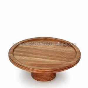 Market Trending Wood Cake <b>Stand</b> With High Quality <b>Table</b> <b>Top</b> Custom Finishing Design Available Round Cake <b>Stand</b> With Custom Shape - Product Image 1