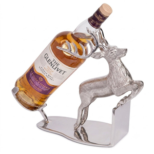 Luxury Silver Stag Head Wine Bottle Holder Creative Animal Single Bottle Display Rack For Home <b>Bar</b> Decor And Christmas Festive - Product Image 6