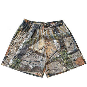 Men's High Street Style <b>Elastic</b> Waist Quick Dry Spandex/Polyester Breathable Camouflage Printed Shorts Wholesale - Product Image 6
