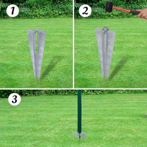 Euro Clôture en acier 82ftx2.6ft Produit d'escrime vert - Product Image 4