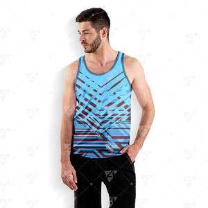 Nouveau design – Débardeurs de sport pour hommes, idéaux pour la musculation et l'entraînement, en polyester respirant, séchage rapide, légers, coupe sans coutures, ODM - Product Image 6