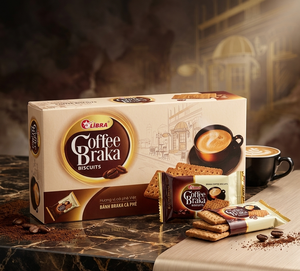 แครกเกอร์รสกาแฟ 150 กรัม บิสกิตกรุบกรอบ ราคาดีที่สุด รับผลิตแบบ OEM ODM โรงงานเวียดนาม - Product Image 1