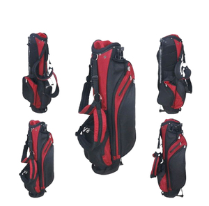 Bolsa de Golf Negra y Roja de Tela Oxford y Poliéster, con Múltiples Compartimentos, Cierre de Cremallera, Ligera, Gran Capacidad, Resistente, para Adultos - Product Image 6